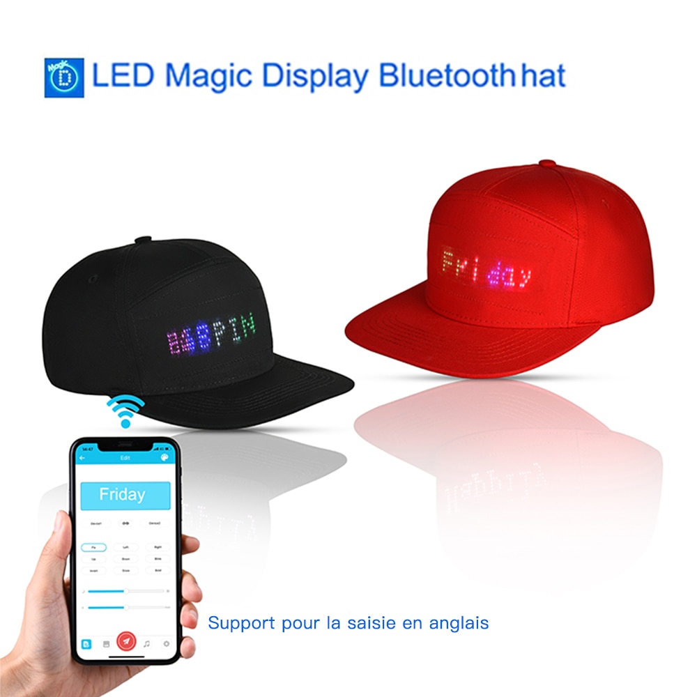 ledet vise lys lue lokk ri sikkerhetslue engelsk bluetooth app gratis å endre ordet svart