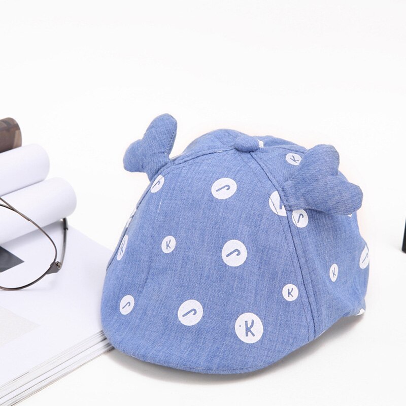 Cute Baby Beret Hat Letter Print Baby Girl Boy Autumn Winter Hat For Kids Children Infant Toddler Baseball Sun Cap Bonnet Enfant: blue