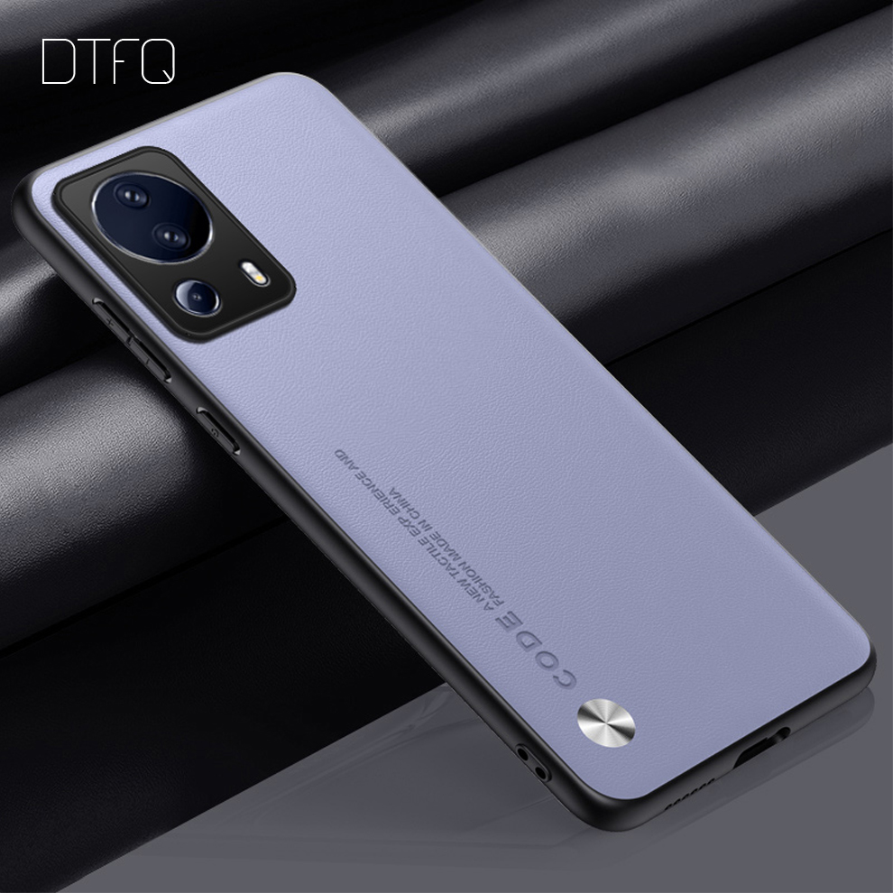 Für xiaomi 13 lite Fall Luxus Ledertasche für xiaomi13 Leder muster Rückseite stoß feste Hülle für xiaomi 13 pro 13 ultra: ABS / Grau