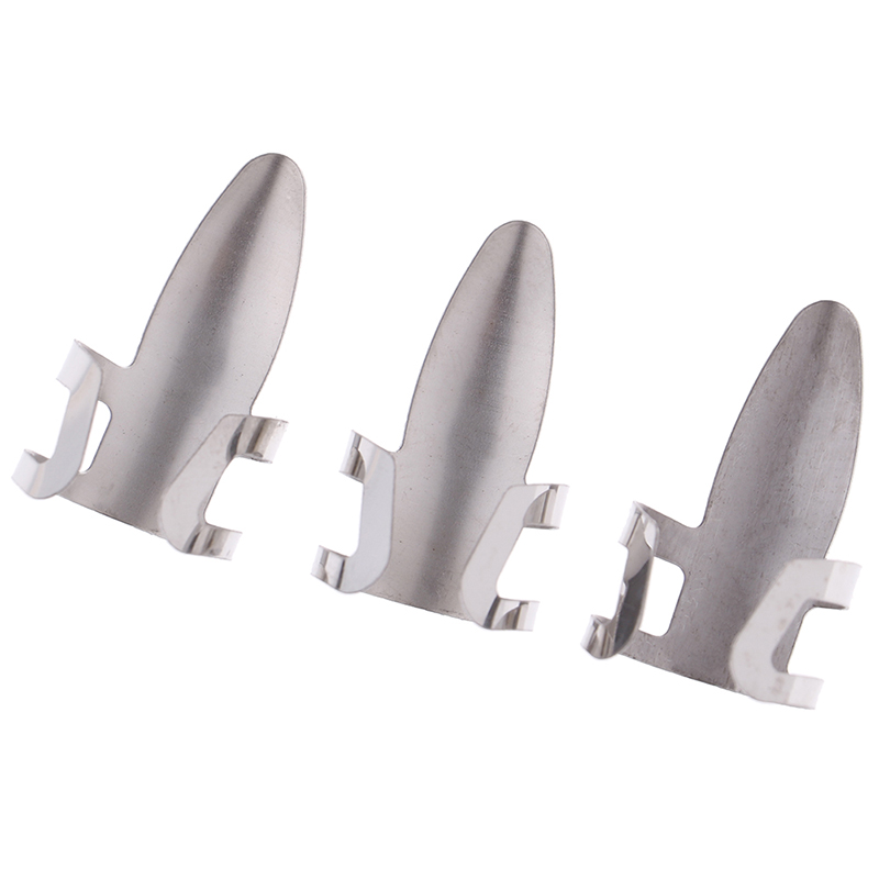 Nowe 3 paznokcie u rąk kostki robić gitary plektrony zestaw metalowa akustyczna elektryczna gitara basowa akcesoria gitarowe ze stali nierdzewnej