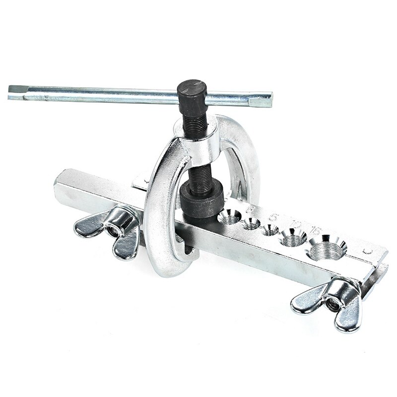 -Eccentric Flaring Tool Set Water Gas Brake Line Application Tubing Inch 45 Degree Angle Eccentric Cone Type Flaring Tool