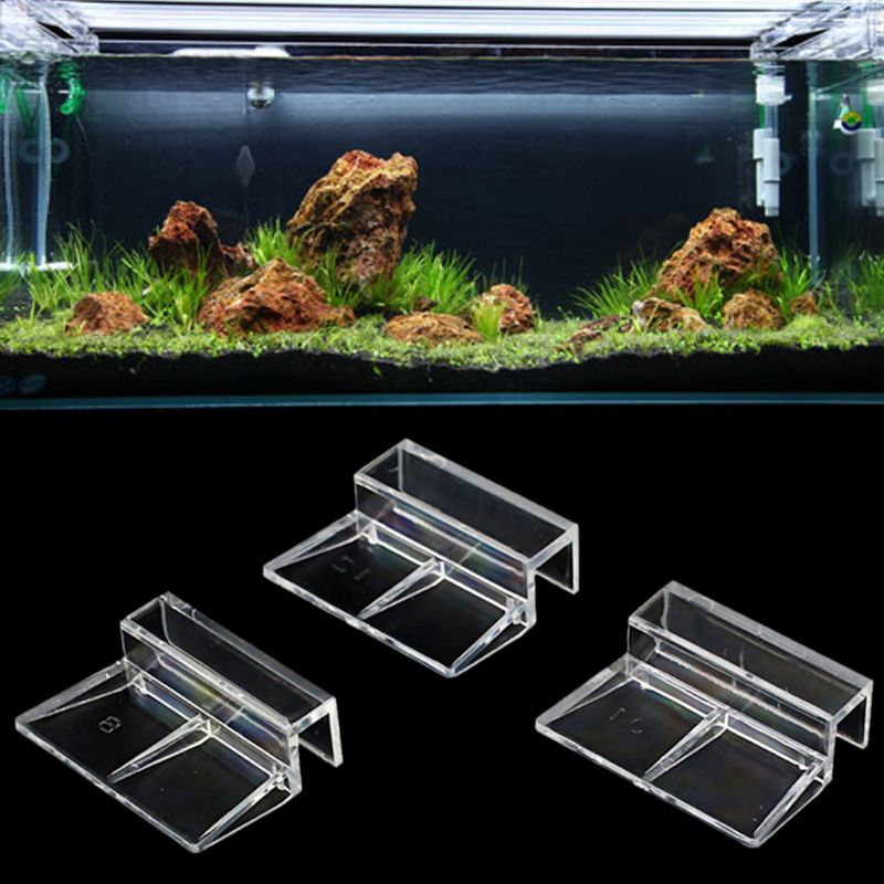 10 pz 6mm/8mm/10mm serbatoio di pesce clip acriliche supporto per coperchio coperchio acquario 95AA