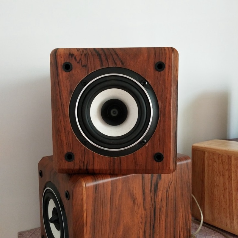 IWISTAO Full Range Speaker Empty Cabinet for 4 inches Passive Speaker Enclosure Wood 15mm High Density MDF Board Volume 4.8L DIY