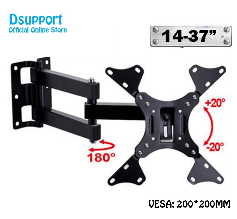 14&quot;-37&quot; LED LCD TV Wall Mount Rotating Swivel Felexible TV Mount Monitor Holder Arm Bracket