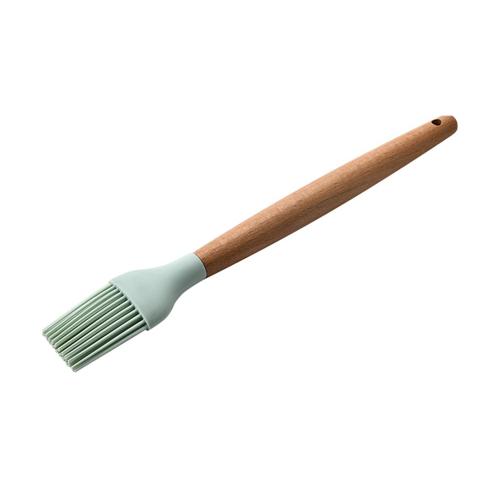Silicone Cooking Utensils Wooden Handle Non-Stick Spatula Spoon Turner Soup Ladle Whisk Kitchen Cooking Tools Gadget: NO.8