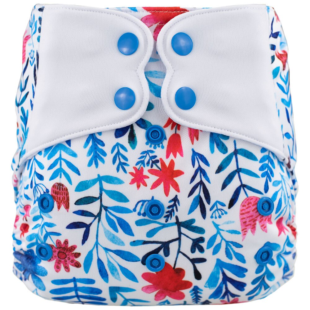 Alles In Een Elfdiaper Aio Luier Met Opgenaaide &amp; Genaaid In Inserts: H75