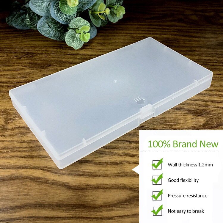 1pcs Frosted Plastic Box Mask Packaging Box Component Storage Box Sturdy Waterproof Dust-proof