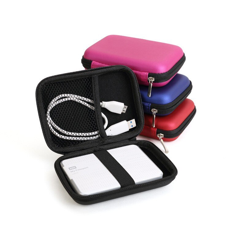 JHYZAURTEK Externe Harde Schijf Disk Portable Zipper Case Bag Pouch Protector Voor 2.5 &quot;WD Seagate ADATA HDD Harde Schijf drive