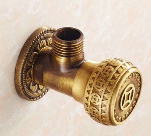 Gouden Hoek Kleppen G1/2x1/2 Keuken Badkamer Accessoires Messing Hoek Valve Voor Wc Wasbak water Afsluiter Wc: B