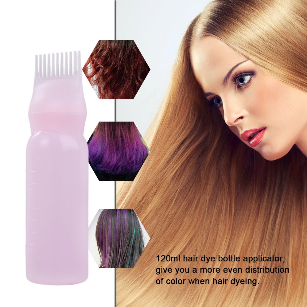 120 ml cheveux colorant bouteille applicateur brosse Kit de distribution coloration des cheveux teinture bouteille Coms outil Salon cheveux teinture accessoires