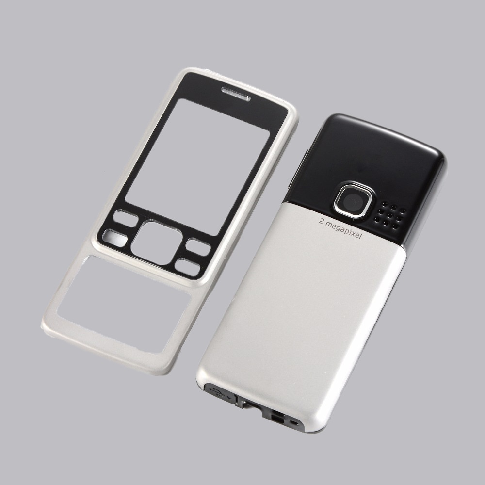Carcaça de metal para nokia 6300 moldura dianteira + porta da bateria + ferramentas sem keypays