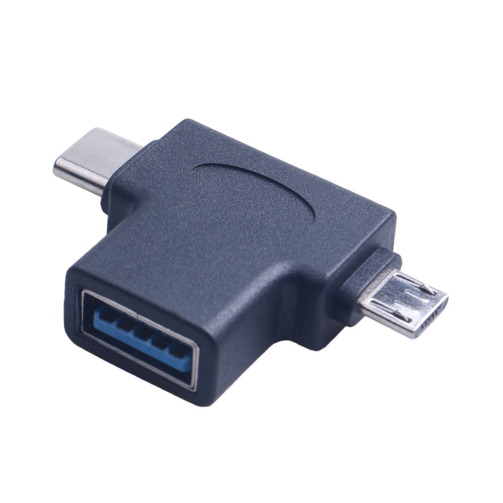 2 In 1 Usb Adapter Otg Usb 3.0 Type-C 3.1 Micro Usb Male Naar Usb 2.0 Changer Adapter connector Data Adapter Connector