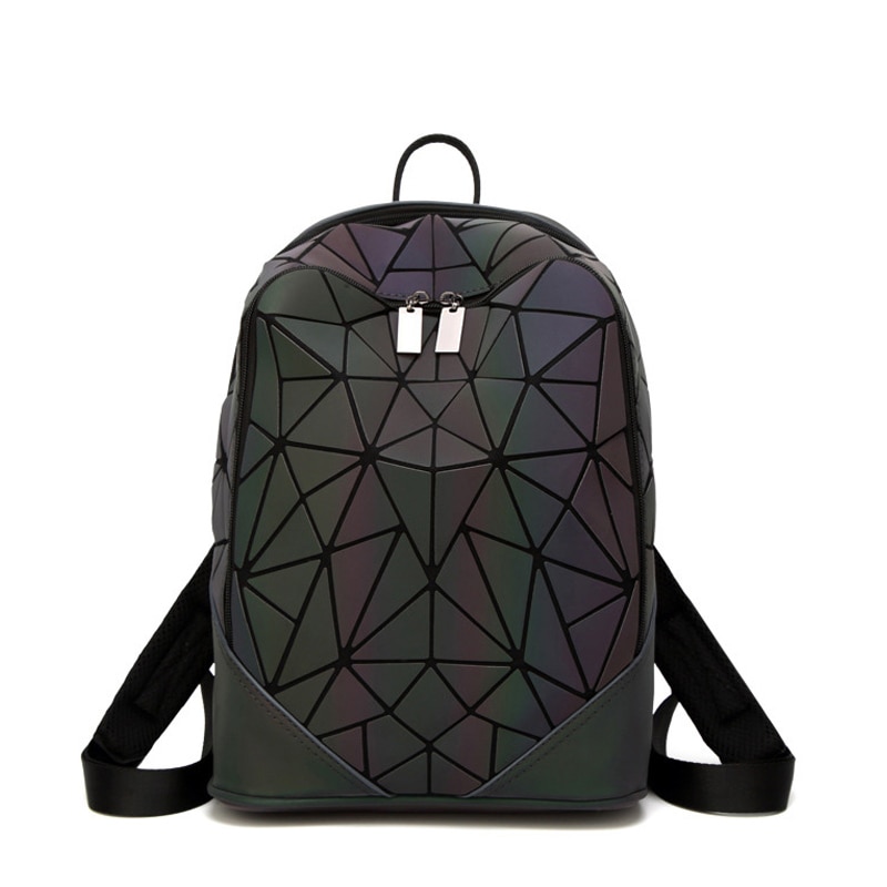 3pcs Set Women Backpack Holographic Luminous Ladies Back Pack School Backpacks For Teenage Girl Backpack Envelope Shoulder Bag: Backpack