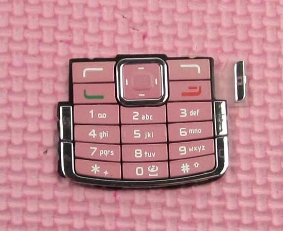 Weiß/Schwarz/Rosa Farbe Neue Ymitn Gehäusedeckel fallen Tastaturen Tastaturen Tasten für Nokia N72, freies