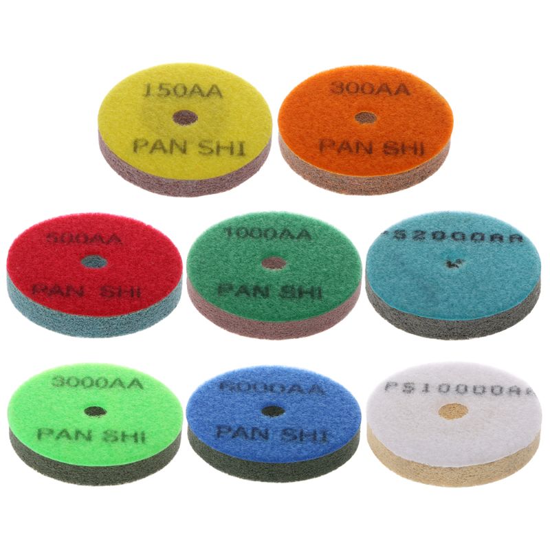 3 &quot; diamant marmor polerpude svamp granit slibning betongulv slibende nylon fiber ren sten skive