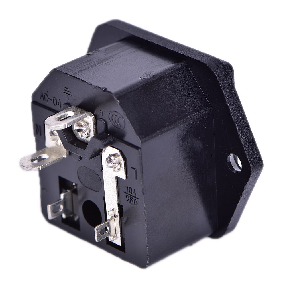 1PC 10A 250V AC AC-03 Power Socket With Safety Fuse Holder Socket Connectors
