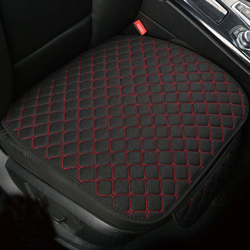 Bil ryglæn bil sæde pude beskytter pad mat til auto front bil styling interiør bil sæde dækning: 1 sort rød linje