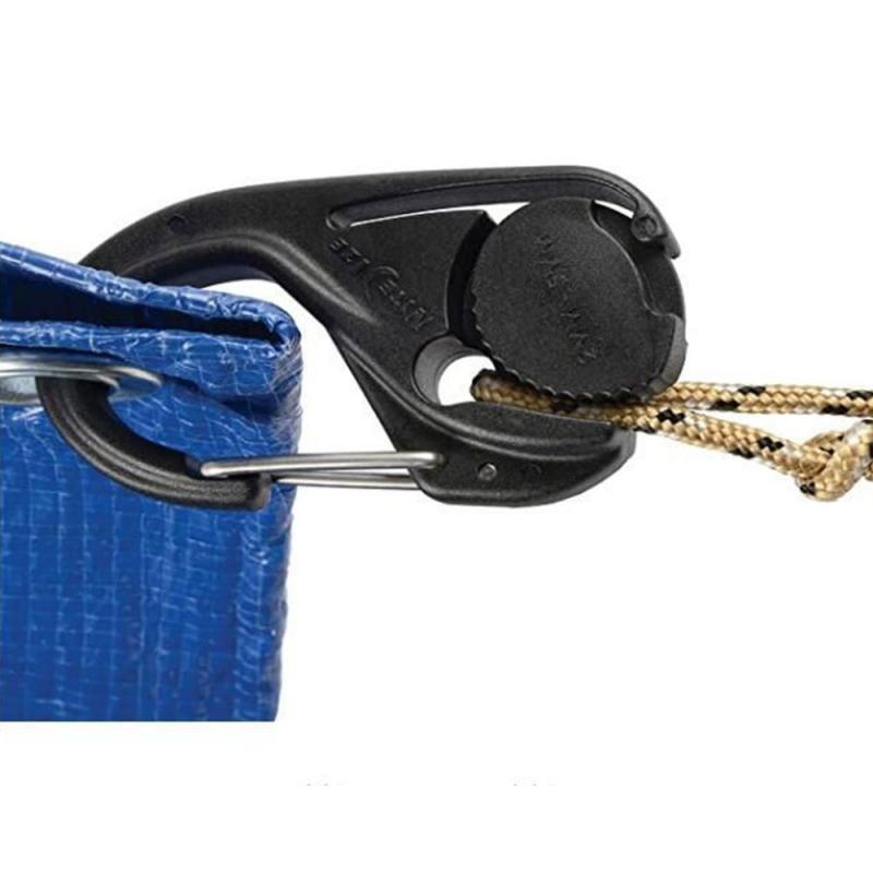2 Pcs Portable Camping Tent Lock 9-shaped Cord Rope Fastener Guy Line Rope Tensioners Outdoor Camping Accessory