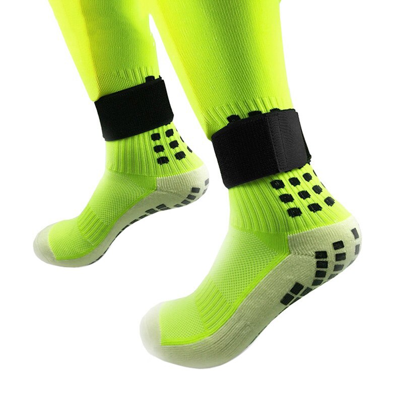 Outdoor Sport Beschermende Kleding Enkel Ondersteuning Voetbal Sok Leggings Guards Guards Kalf Vaste Riem Paar