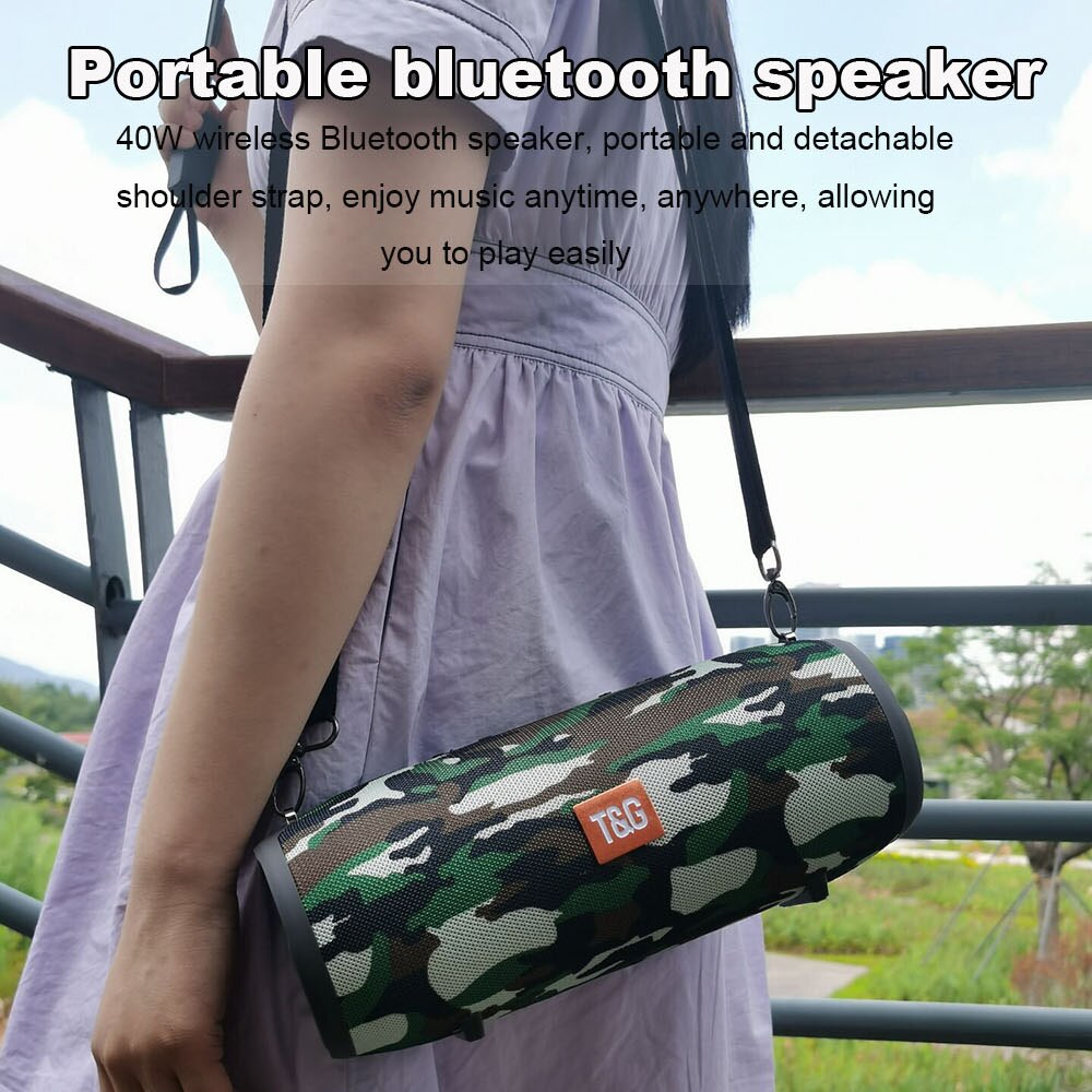 High Power 40W Bluetooth Speakers Waterdichte Draagbare Kolom Voor Pc Computer 3D Stereo Subwoofer Boom Box Music Center Fm radio