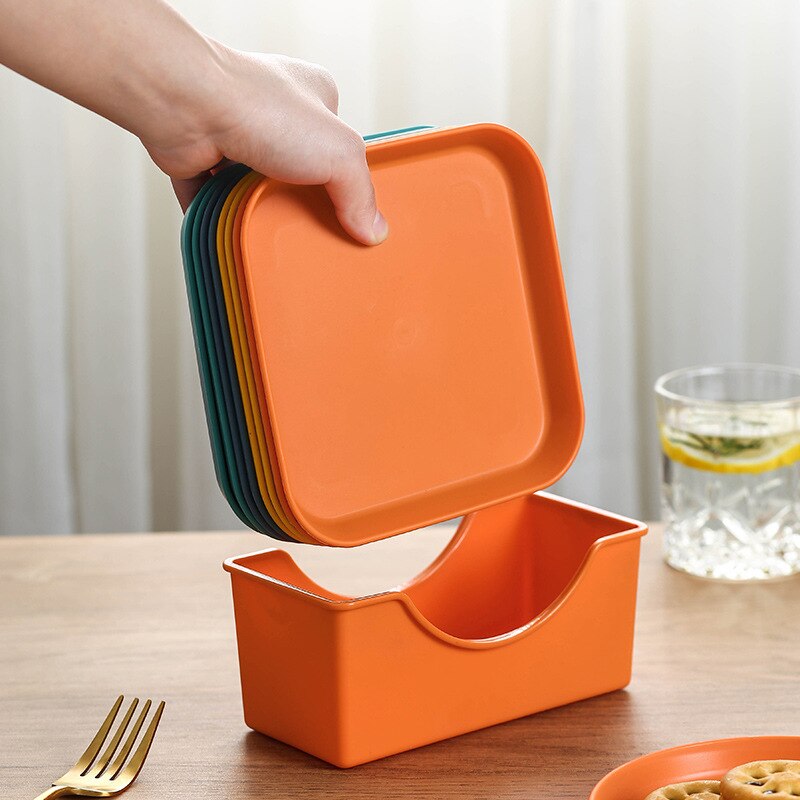 Spit Bot Schotel Huishoudelijke 6 Inch Kleine Schotel Gezouten Groente Plastic Snack Taart Schotel Eettafel Vuilnis Plaat Fruitschaal r-F