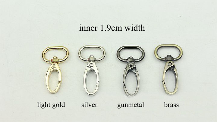 50 Stuks 16-38Mm Zak Band Hanger Haak Gesp Metalen Swivel Kreeft Sanp Sluiting Diy Singels Haken Sleutelhanger trigger Gespen Accessoire: M / brons