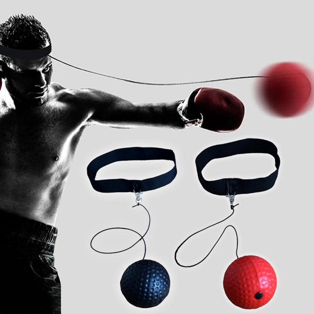 Boksning kampbold tennisbold med pandebånd til reflekstræning i speedball reaktion boksning