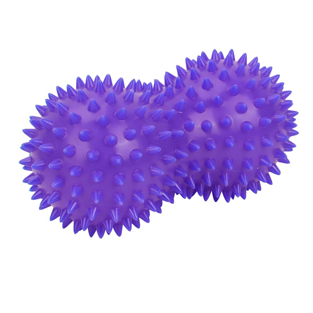 Peanut form massage fitness sport yoga bold lindre kroppen stress pvc resistent fod spiky muskel massager trigger point fod