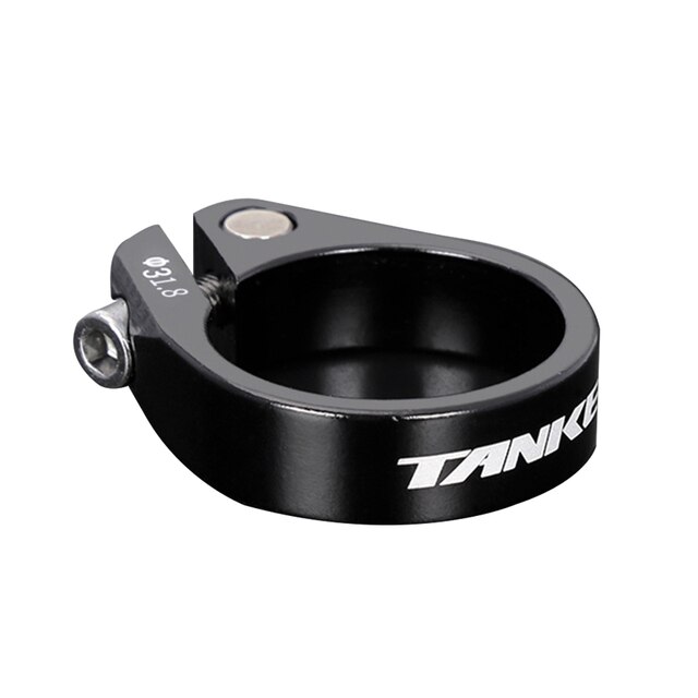 Collier de serrage de tige de selle vtt, 31.8/34.9mm, en alliage d&#39;aluminium, ultraléger, pour vélo de montagne, ensemble de pièces de cyclisme: Black  31.8mm
