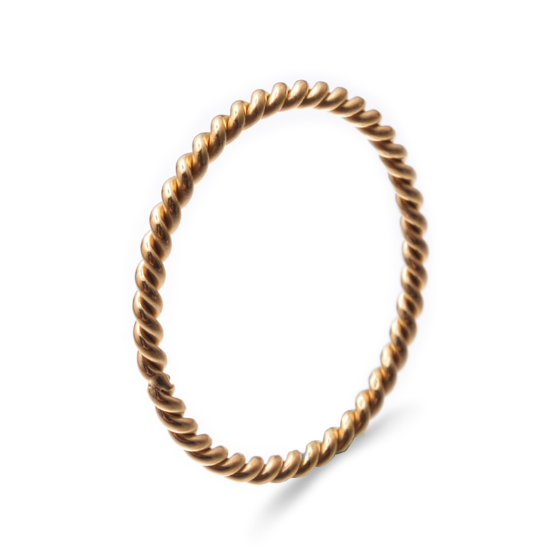Vrouwelijke Mode Kleine Ring Zilver Rose Goud Kleur Twisted Rvs Ring voor Vrouwen Wedding Party Ring: 6 / Gold
