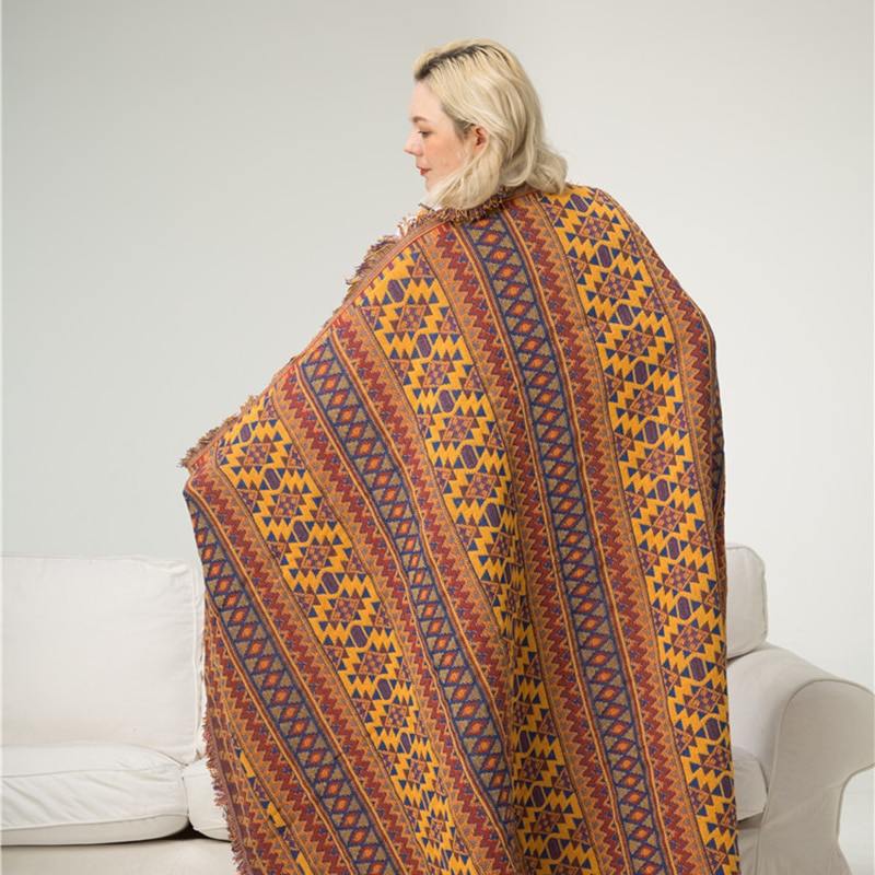 Bohemian Picnic Blanket Nordic Moroccan Camping Rugs Rugs Blanket Throw