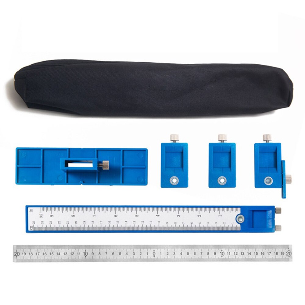 Detachable Hole Jig Tool Center Drill Bit Set Sleeve Hardware Wood Drilling Woodworking Tool