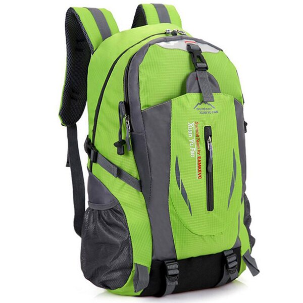 Men Travel Backpack Nylon Waterproof Youth sport Bags Casual Camping Male Backpack Laptop Backpack Women Outdoor Hiking Bag: Green