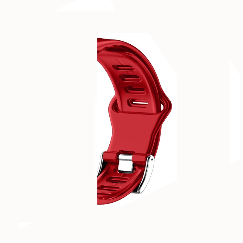 P12 ecg ppg pulseira inteligente monitor de oxigênio freqüência cardíaca pressão arterial cinto inteligente ip67 à prova dip67 água chamada lembrete esportes banda: red  watch strap
