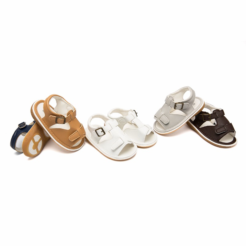 Baby Meisje & Jongen Platte Hak Casual Sandalen Baby Sandalen Gesp Methode Zool Rubber Materiaal Zomer Mode Peuter Sandalen