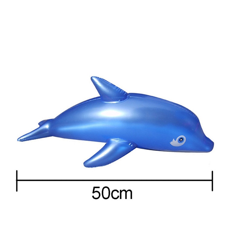 1 pc.  modellerende søte pvc sprengning oppblåsbare leker delfin strandleketøy for et bad er 51 x 20 cm leketøy for jenter og gutt
