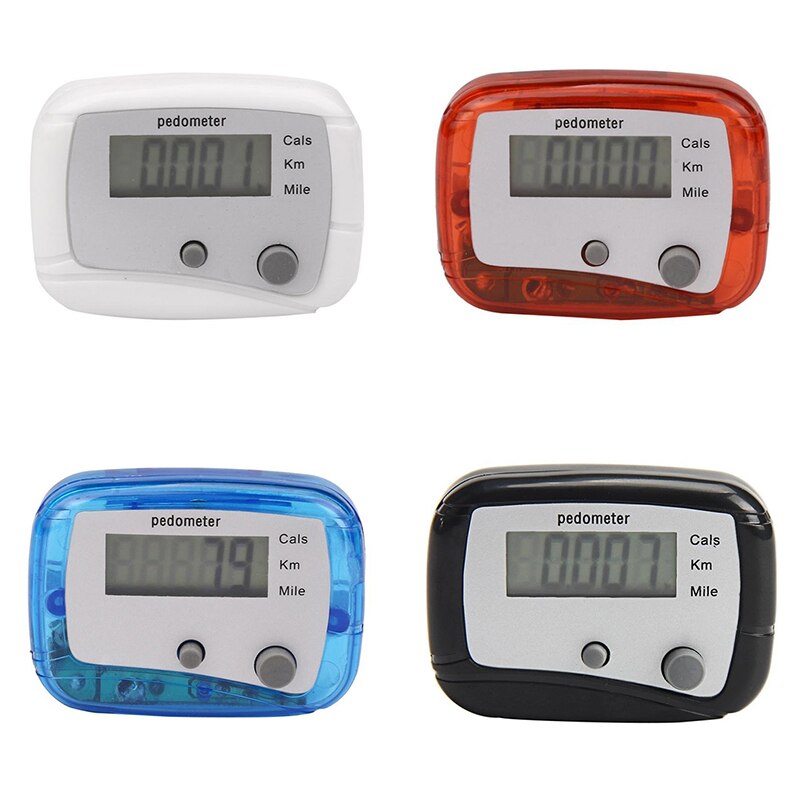 Mini Digital Clip de cálculo en pasómetro LCD podómetro correr Jogging entrenamiento de contador de Paso Doble llaves herramienta de deporte TSLM1