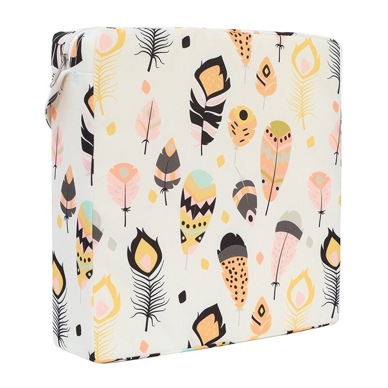 Kinderen Eetkamerstoel Verhoogde Zitkussen Student Zitkussen Waterdicht Cartoon Verhoogde Eetkamerstoel Zitkussen: feather