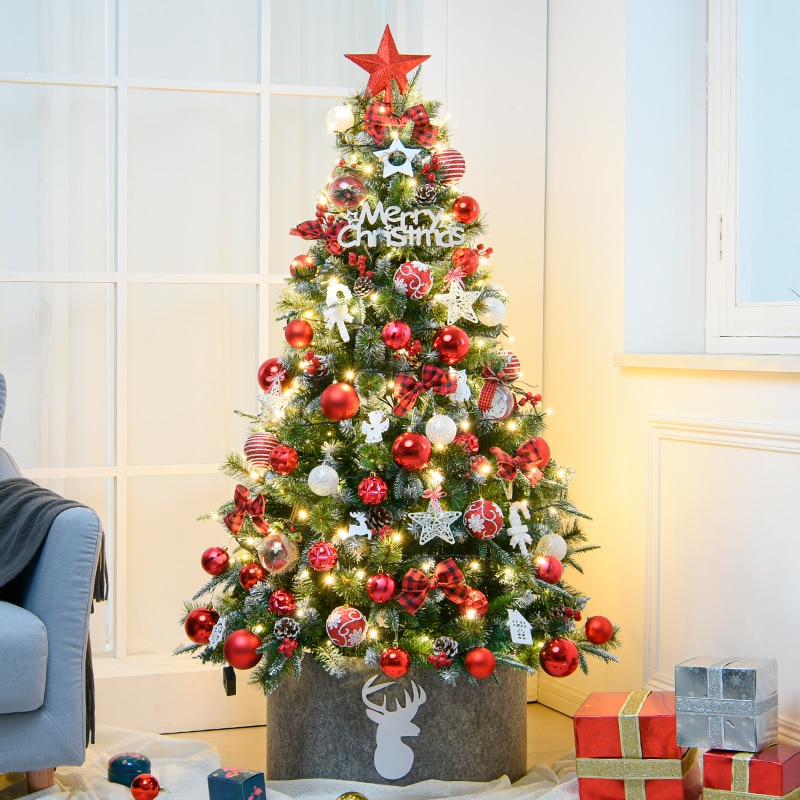 Boules de noël pour décoration de maison, 34 pièces mélangées, pendentifs en plastique, or et argent, fournitures de noël