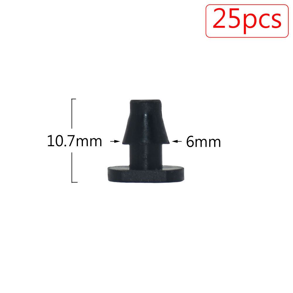 25pcs 1/4'' 1/8'' Plastic Hose Connector Joint Barbed Tees Cross Eng Plug Fitting For Garden Irrigation Drip Irrigation System: plum