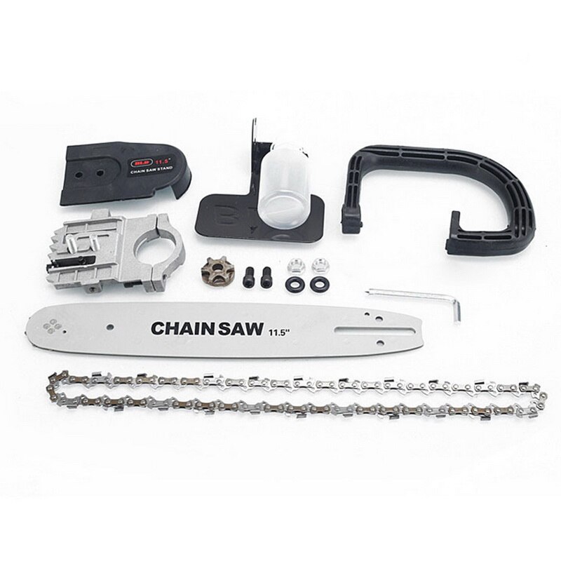 11.5/12 pouces support de tronçonneuse changé 100 125 150 meuleuse d'angle électrique M10/M14/M16 en scie à chaîne ensemble d'outils électriques pour le travail du bois: G257500