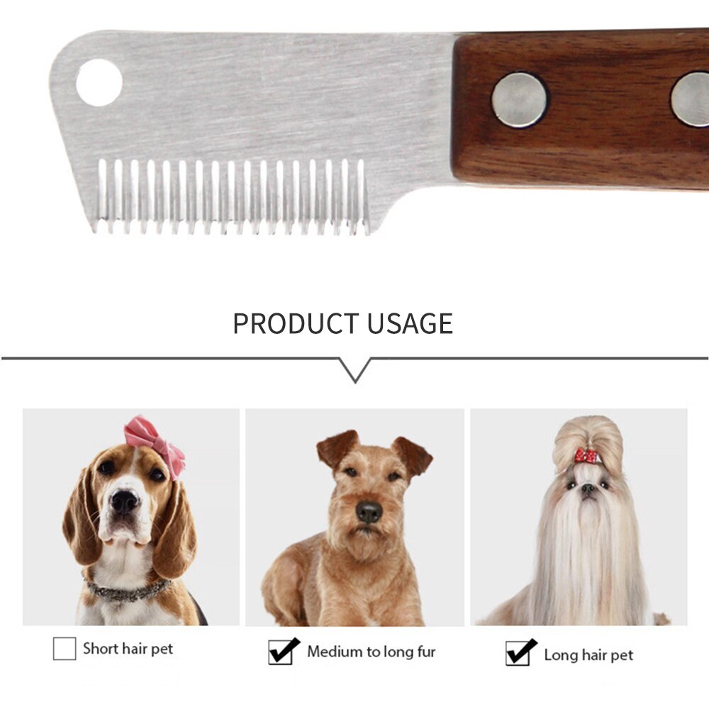 Pet Dog Comb Flea Comb Pet Stainless Steel Comfortable Flea Grooming Tools Insect Repellent Brush Short Long Hair Furs Removal