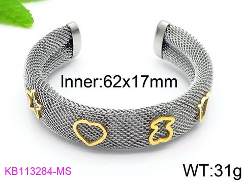 Mode Bangle Armband Sieraden Voor Vrouwen Meisjes Rvs Beer Accessoires: 9