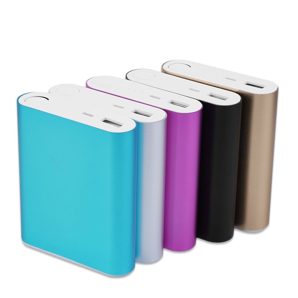 10400mAh Large Capacity USB External Backup Battery Charger 4*18650 Battery Power Bank Case For Phones Charging