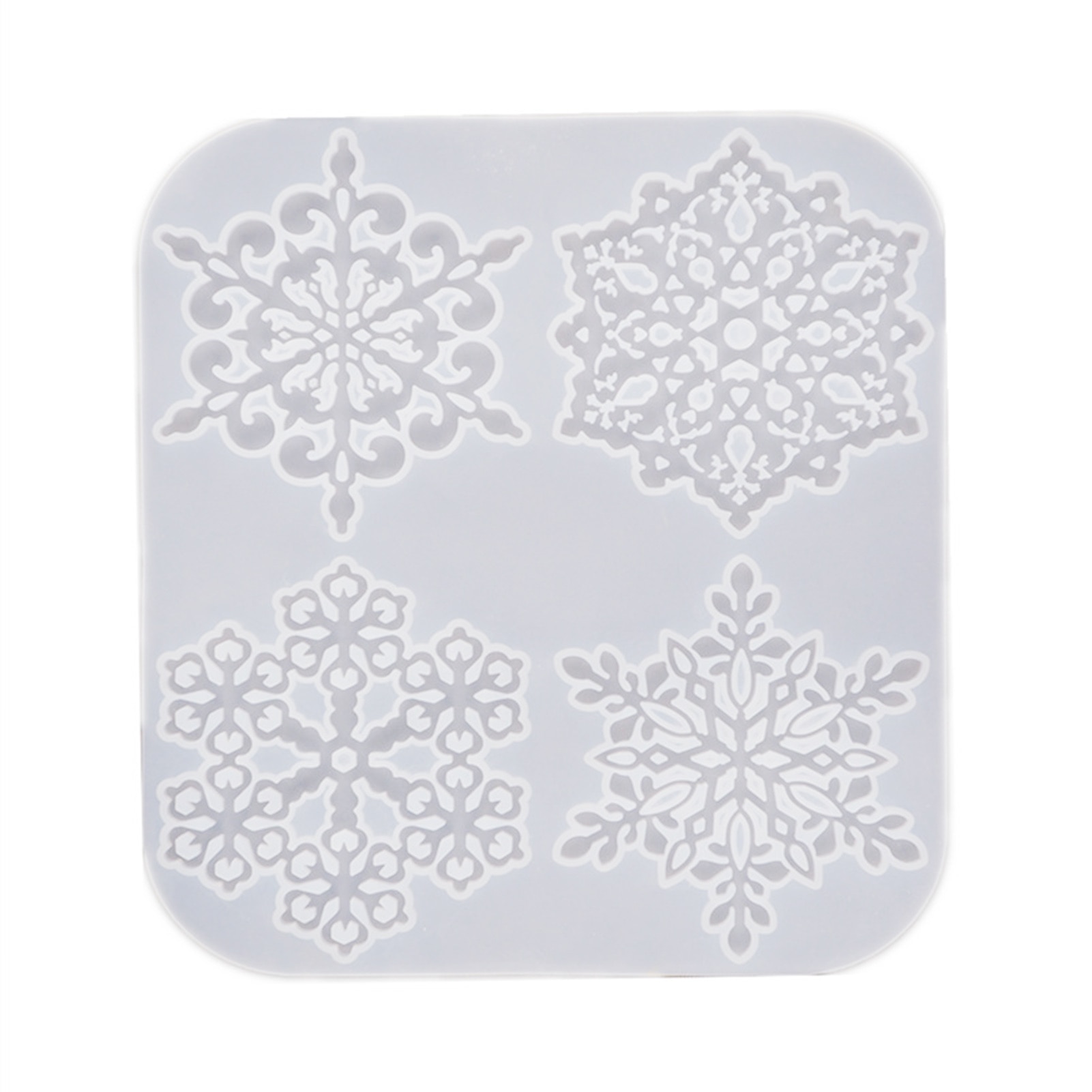 Epoxyhars Mallen Sneeuwvlok Coaster Siliconen Ambachtelijke Casting Mould Hars Mallen Voor Diy Maken Coaster Mallen Art Craft Gereedschap