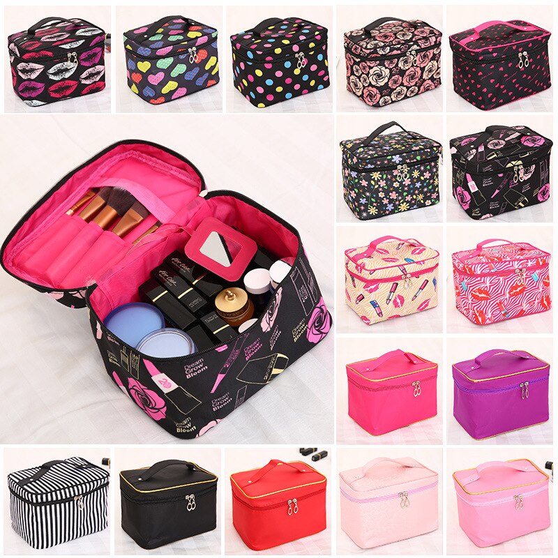 Bolsa Neceser multifuncional de viaje para cosméticos, bolsa de almacenamiento de gran capacidad, simple bolsa de limpieza y belleza impermeable, organizador de maquillaje