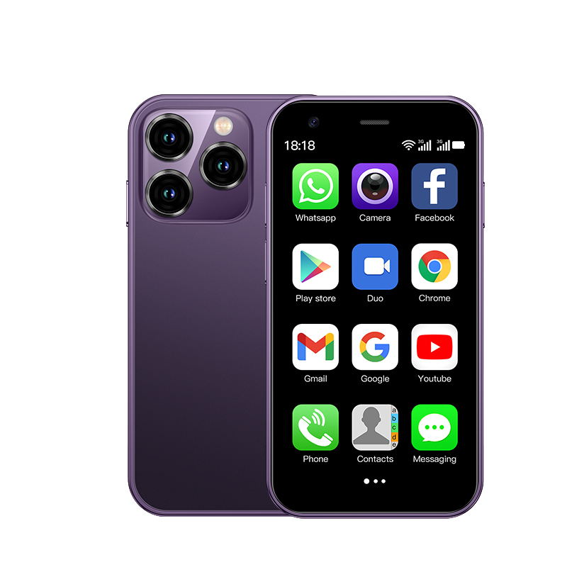 SOYES XS15 3,0-Zoll-Mini-Android-Smartphone, unterstützt 3G+Dual-SIM mit 2 GB+16 GB, in mehreren Farben erhältlich: Lila