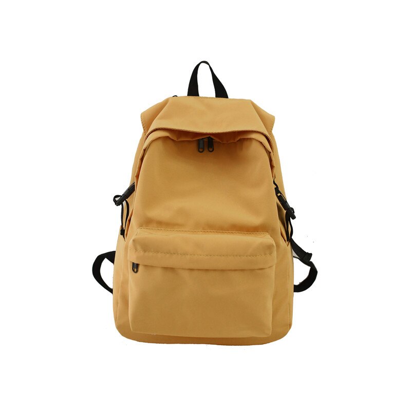 HOCODO Zaino Delle Donne di Nylon Impermeabile Sacchetto di Scuola Per Le Ragazze Adolescenti Multi-Tasca Studente di College Zaini Unisex Borsa Del Computer Portatile SAC: Yellow / 25cm x14cm x31cm