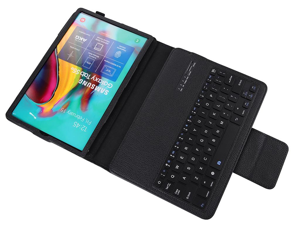 Coque de clavier Bluetooth sans fil pour Samsung Galaxy Tab S6 Lite, 10.4 pouces, étui détachable pour ordinateur portable avec stylet, P610