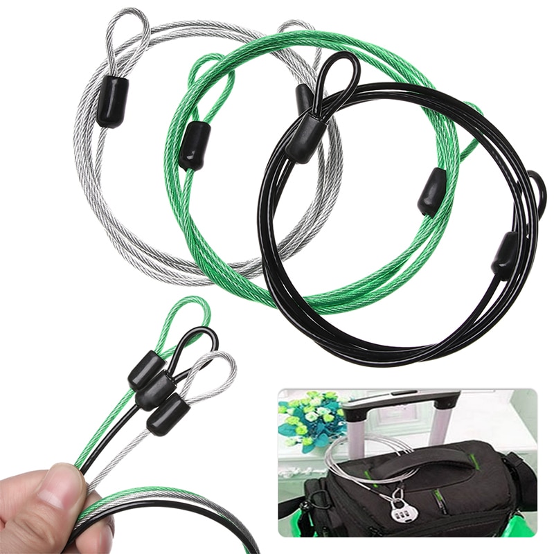 Universal Garage Door Lock Handle Cable Latch Steel Rope Wire Cord Repair Spares Mini Security Braided Steel Cable Luggage Lock